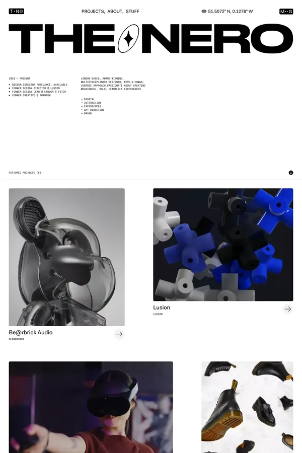 Marco Grimaldi — Design, Art Direction, Interaction - Portfolio design inspiration