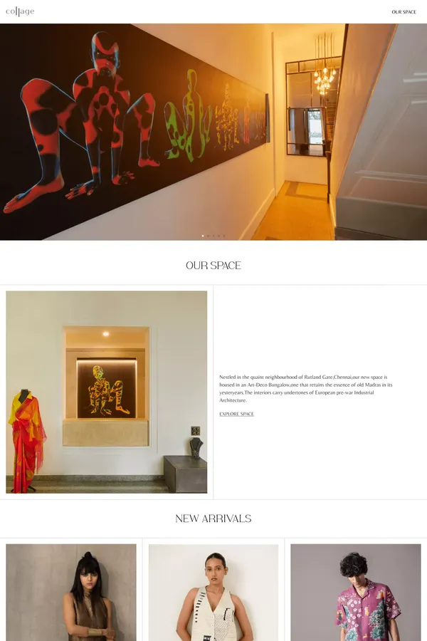 Collagestyle - Ecommerce design inspiration