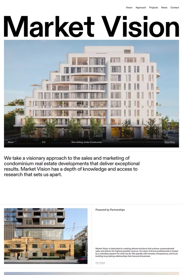 Market Vision | Sales and Marketing for Condominium Real Estate Developments - Portfolio design inspiration