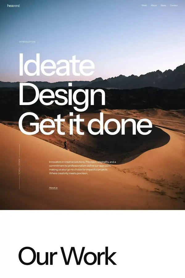 Heavent - Webflow HTML website template - Template design inspiration
