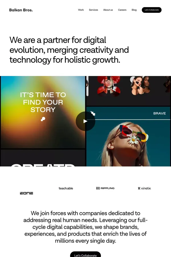 BB Agency - Home - Portfolio design inspiration