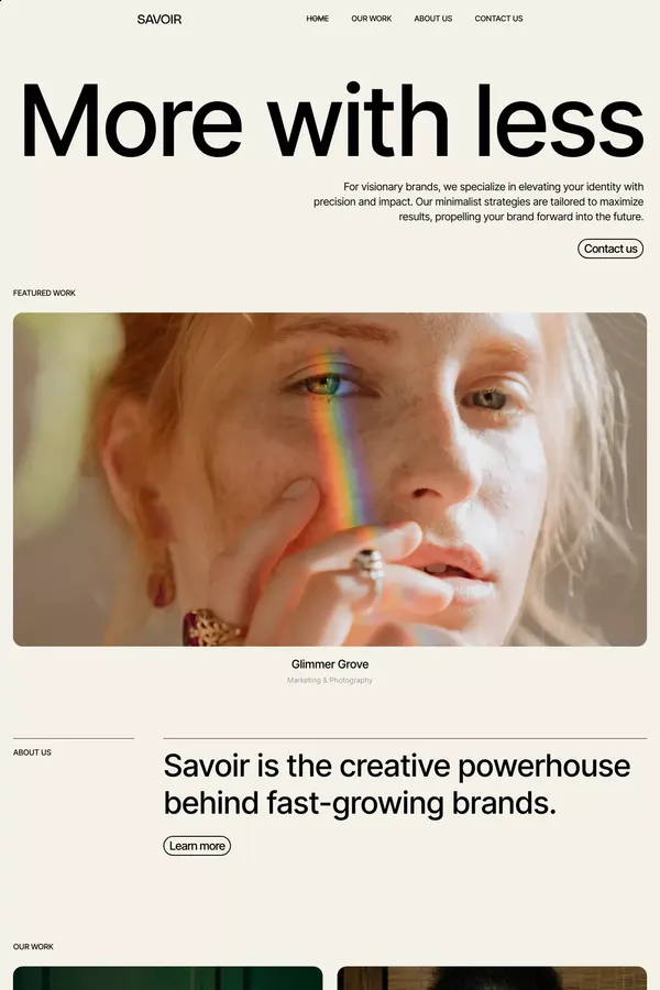 Savoir - Webflow HTML website template - Template design inspiration