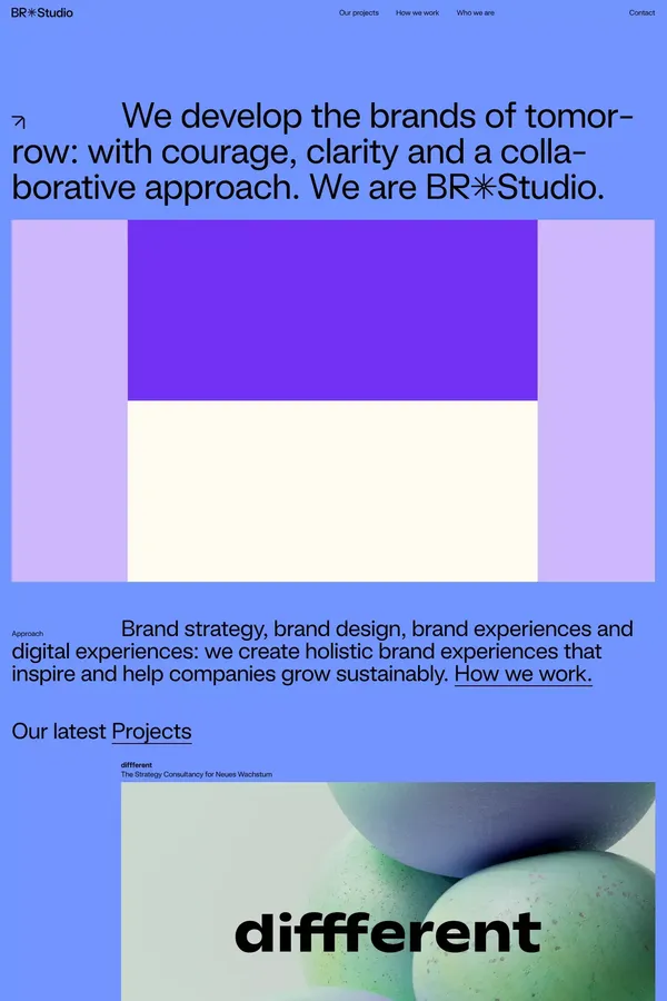 BR Studio - Portfolio design inspiration