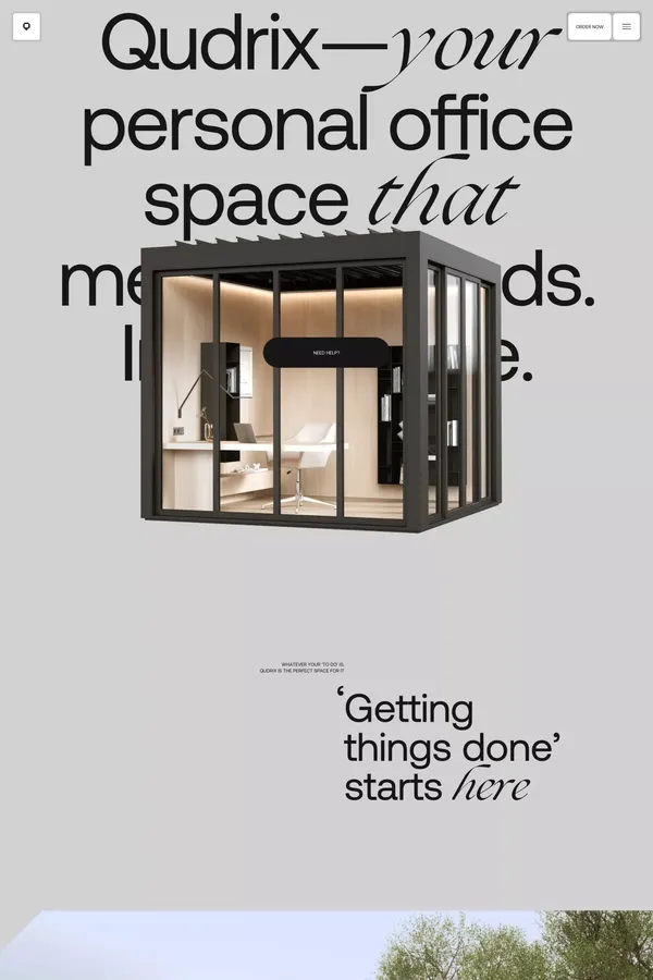 Qudrix - Landing design inspiration