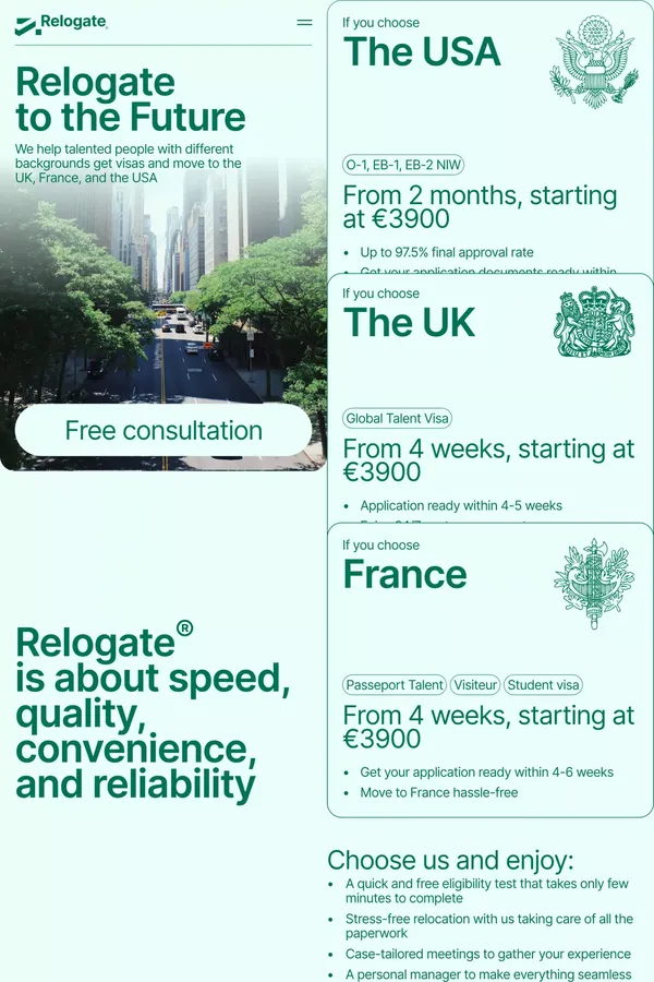 Relogate® - Relocation to the UK, USA, and France for talents and highly-qualified specialists
