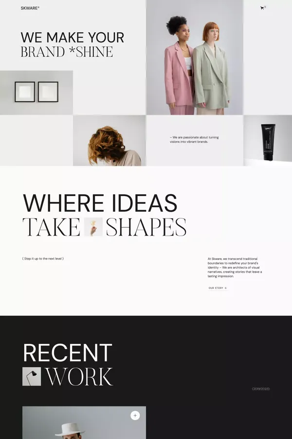 Skware – Webflow Ecommerce Website Template - Template design inspiration