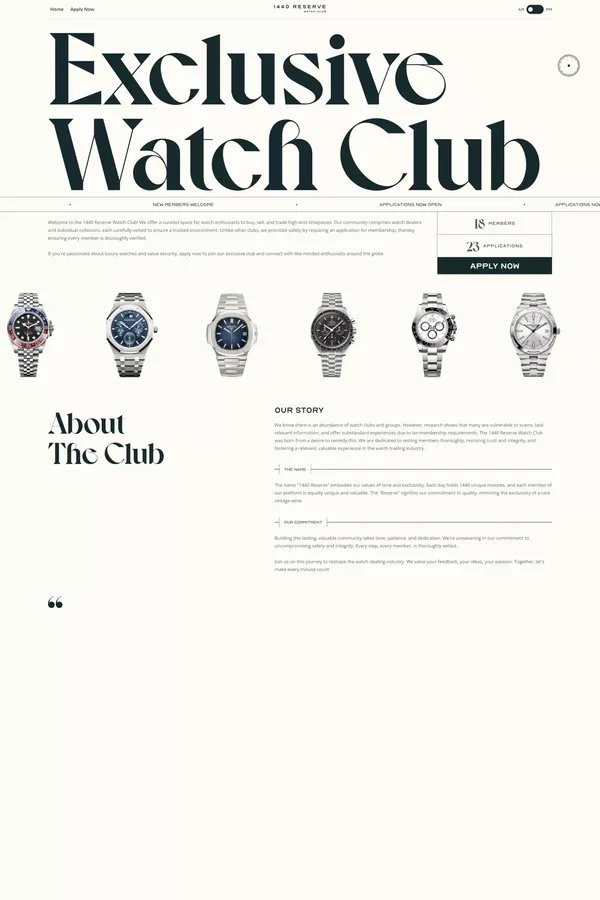 1440 Reserve | Exclusive Watch Club