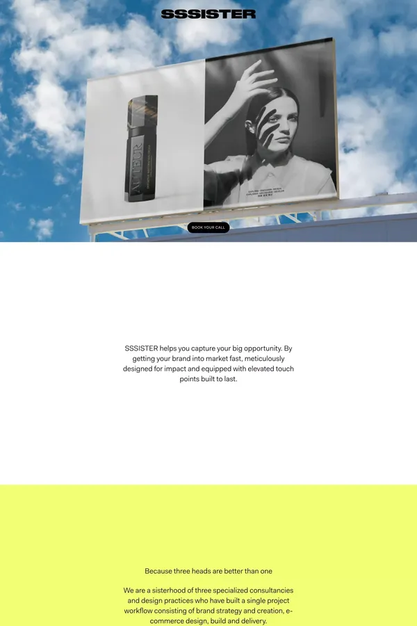 SSSISTER - In Service of Opportunity - Portfolio design inspiration