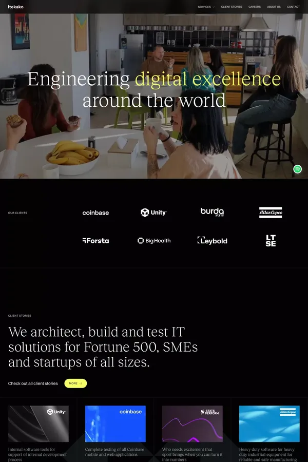 Itekako - Software Development - Portfolio design inspiration
