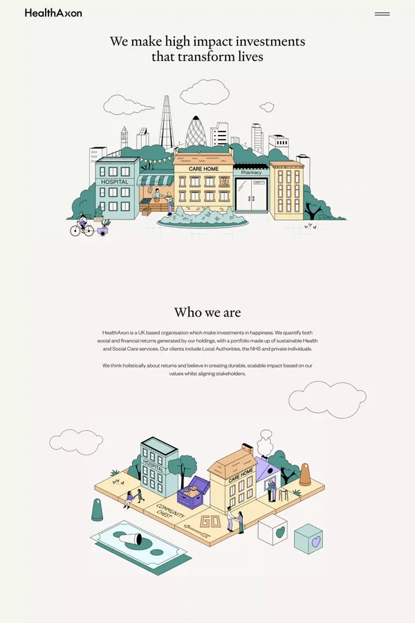 HealthAxon – We make high impact investments that transform lives - Portfolio design inspiration