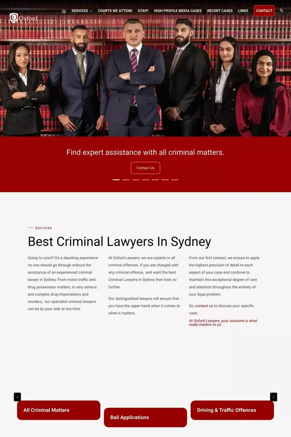 Criminal Lawyers Sydney | Oxford Defence Lawyers Sydney - website design inspiration