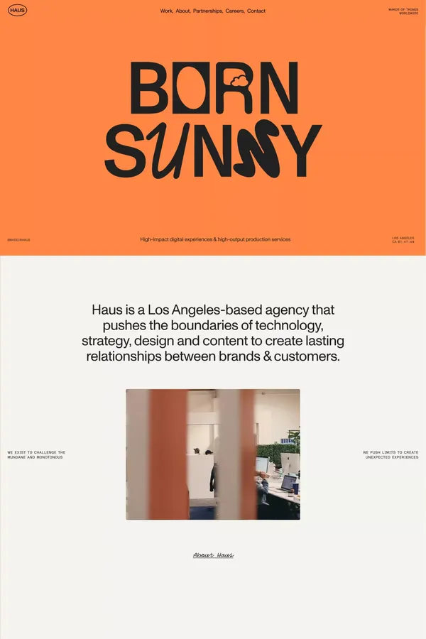 Haus | Maker of Things for Screens - Portfolio design inspiration