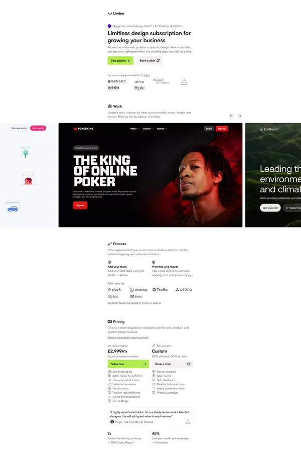Limber · Design Subscription Studio