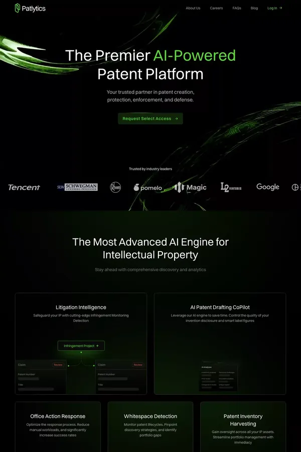 Patlytics - website design inspiration