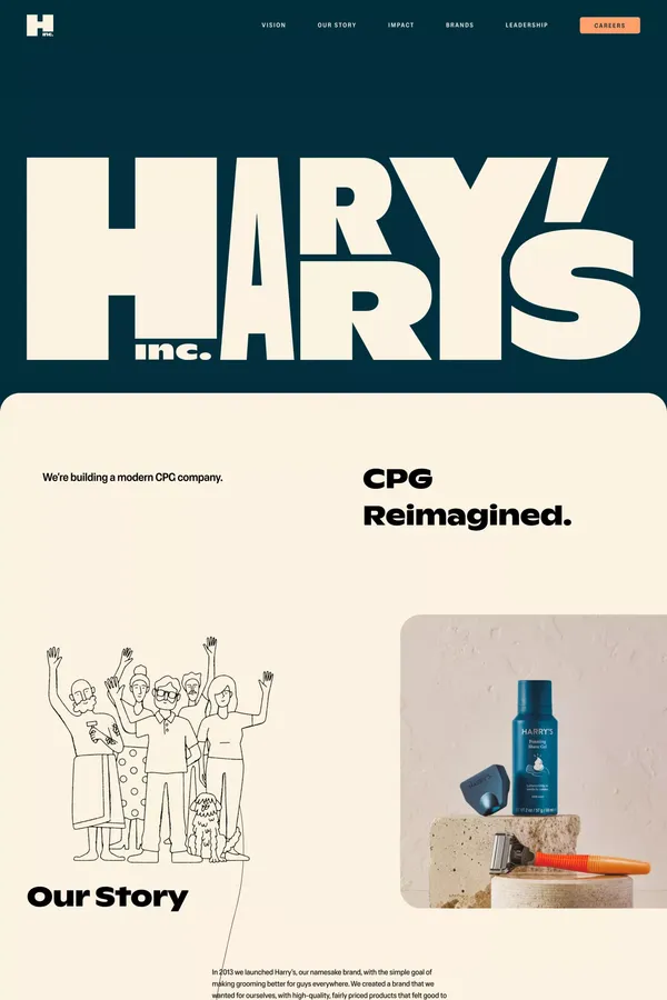 Harry's Inc. - Portfolio design inspiration