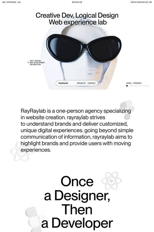 RayRay lab - 인터랙티브, UXUI, 웹개발 - Portfolio design inspiration