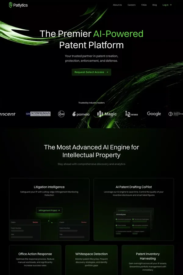 Patlytics - website design inspiration