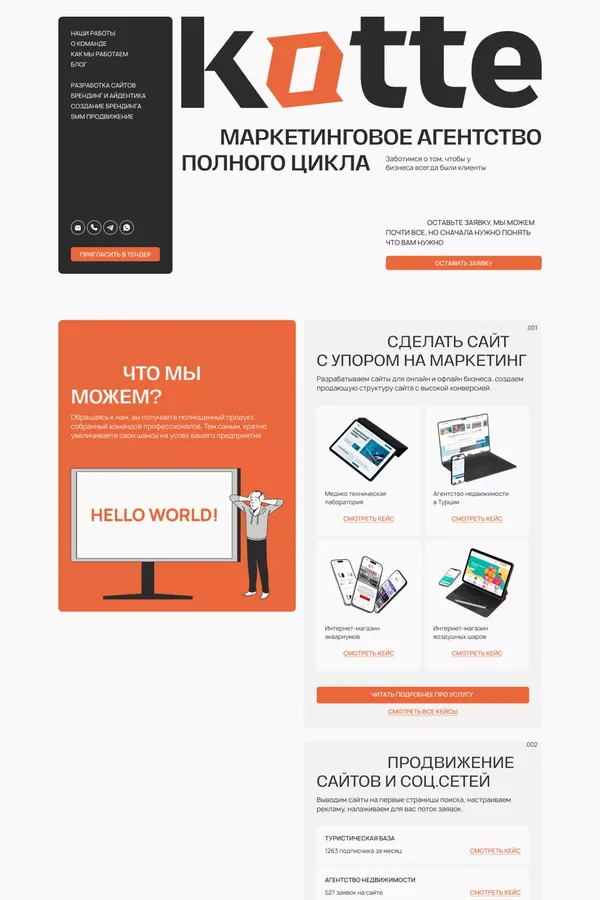 Маркетинговое агентство полного цикла – Kotte