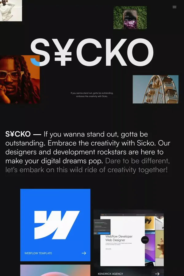 Sicko - Webflow Ecommerce website template - Template design inspiration