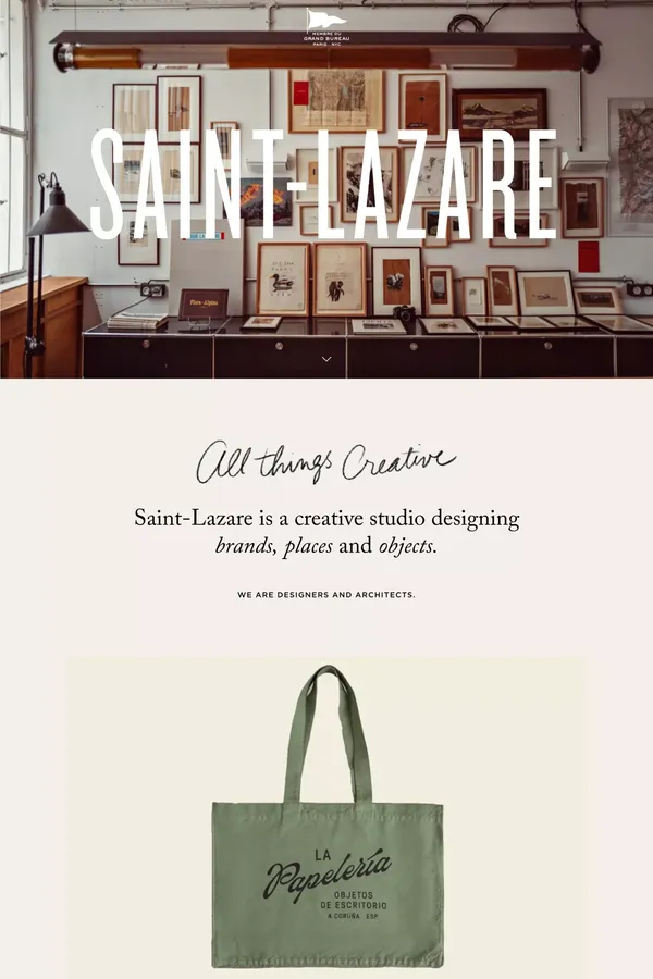 Saint-Lazare | We are designers and architects. - Portfolio design inspiration