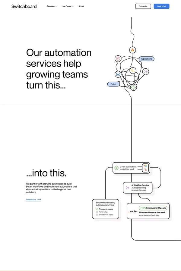Automation Consulting | Automation & Zapier Implementation - Landing design inspiration