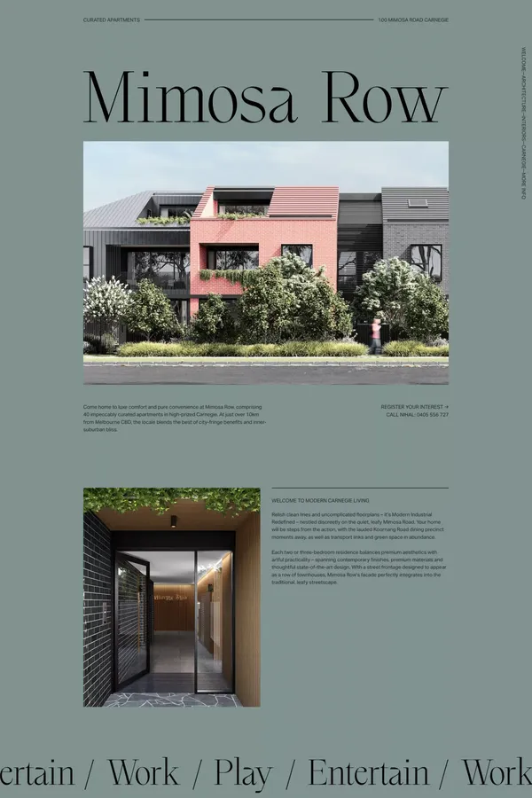 Mimosa Row | 40 Curated Apartments Carnegie, Melbourne. - Other design inspiration