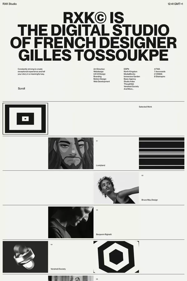 RXK© - Portfolio design inspiration