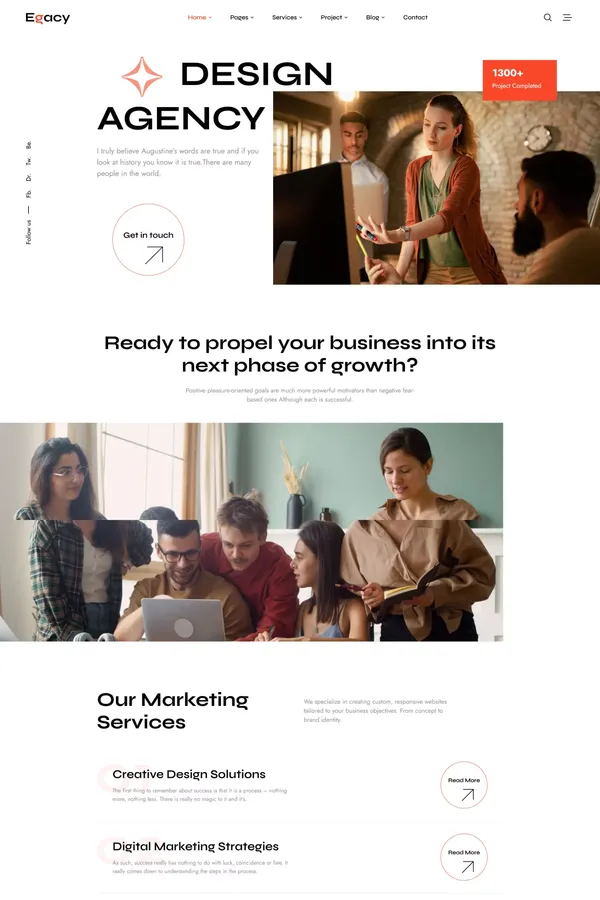 Egacy- Agency Portfolio HTML5 Template