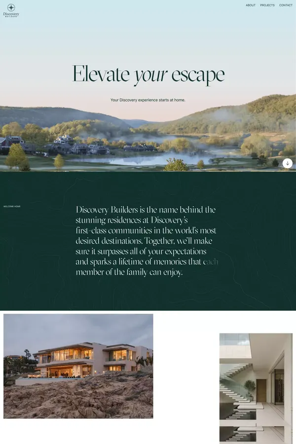 Discovery Builders - Portfolio design inspiration