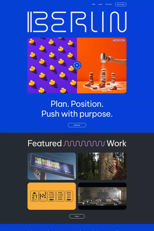 Berlin - Portfolio design inspiration