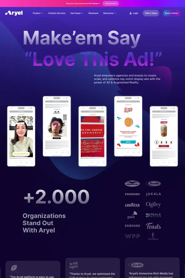 Aryel | Next-Gen 3D/AR Display Advertising