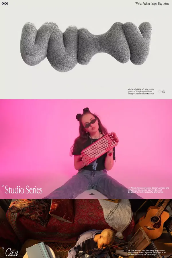 Whywhytellmewhy™ - Portfolio design inspiration