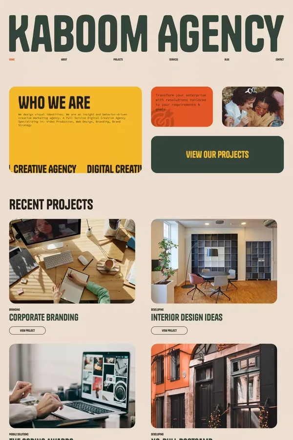 Kaboom - Webflow HTML website template