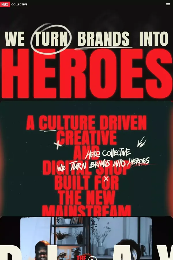 Hero Collective - Portfolio design inspiration