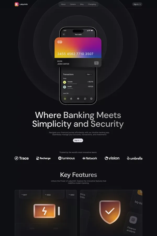 Home V1 - Labyrinth - Webflow Ecommerce website template