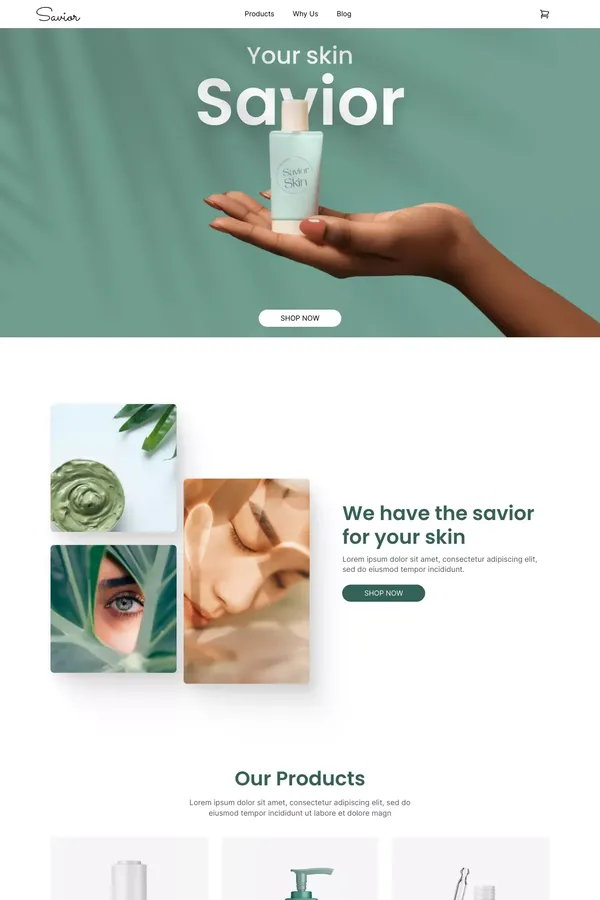 Savior - Webflow Ecommerce website template - website design inspiration