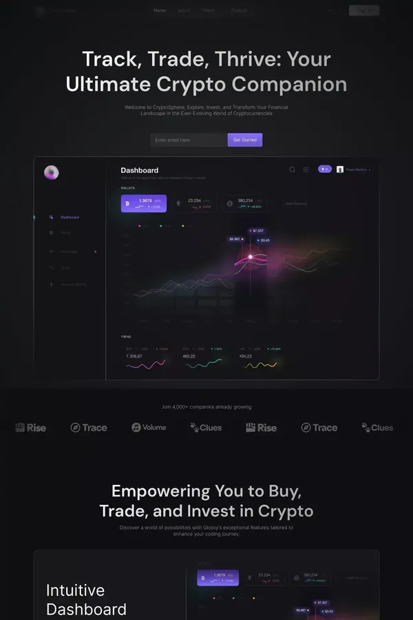 Home V1 - Cryptosphere - Webflow Ecommerce website template - website design inspiration