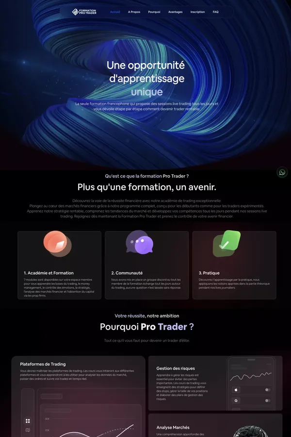 Accueil  | Formation PRO TRADER