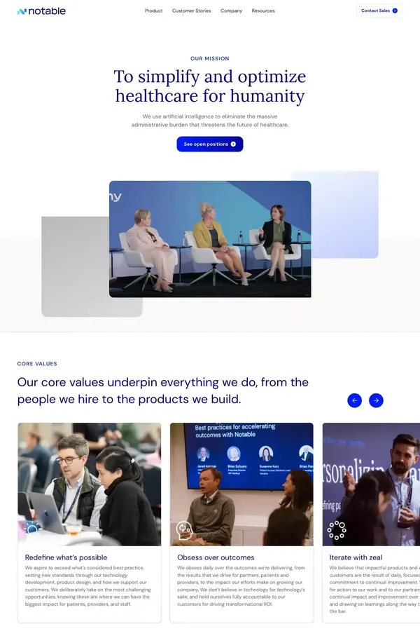 Notable | About Us - About Us  design inspiration