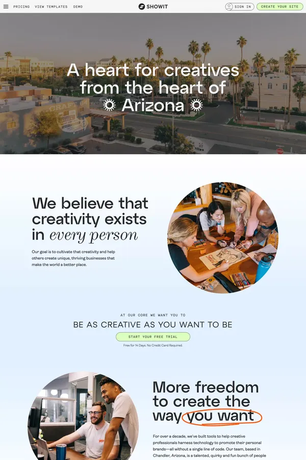 About - Showit - About Us  design inspiration