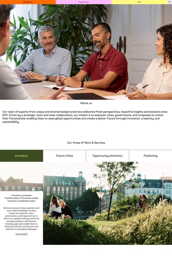 About - Anteverti - About Us  design inspiration
