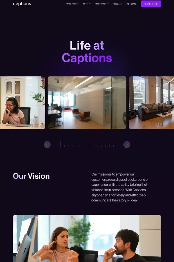 About Us — Captions - About Us  design inspiration