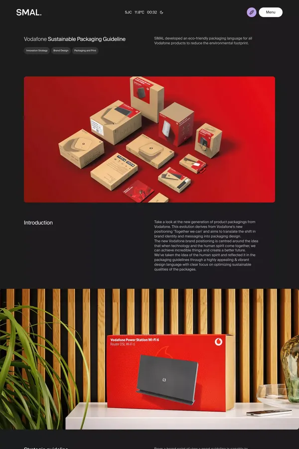 Vodafone Packaging | SMAL - Case Study design inspiration