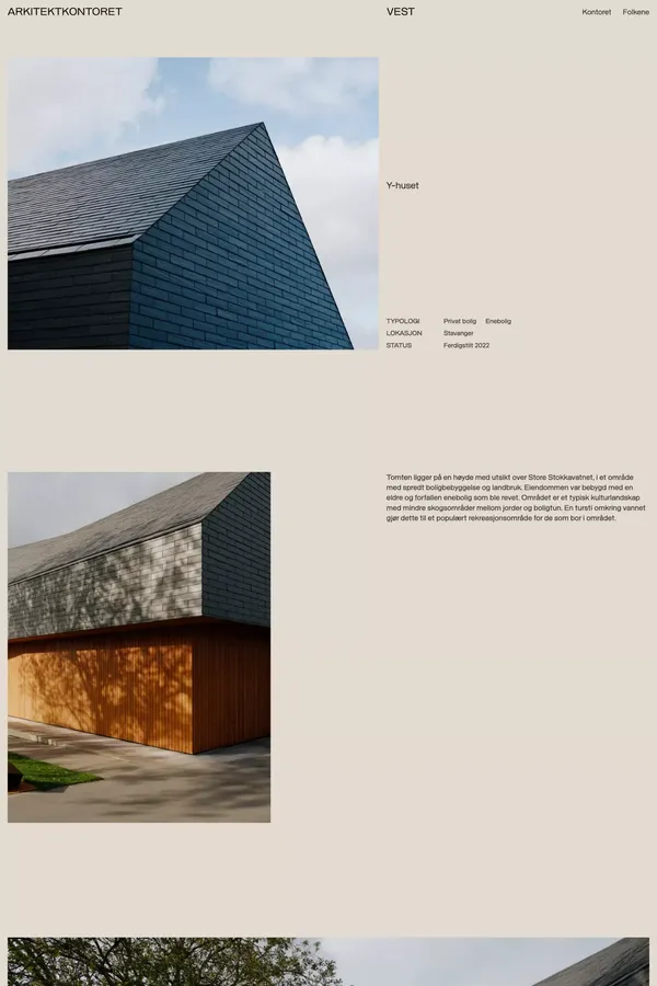 Y-huset — Arkitektkontoret Vest - Case Study design inspiration