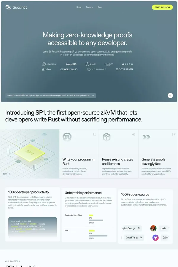 Succinct - Landing design inspiration