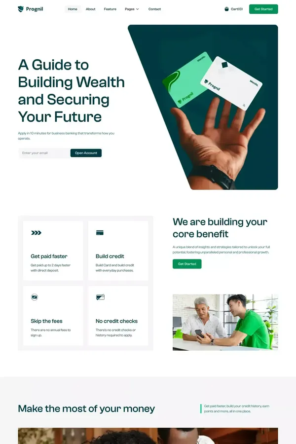 Prognil - Webflow Ecommerce website template - Template design inspiration