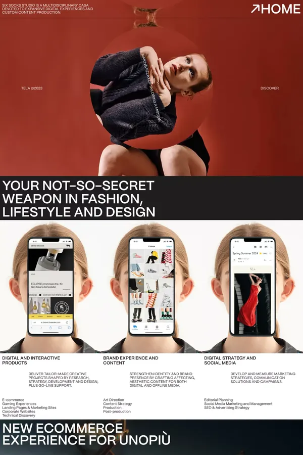 Six Socks Studio — Six socks studio is a multidisciplinary casa devoted to expansive digital experiences and custom content production. - Portfolio design inspiration