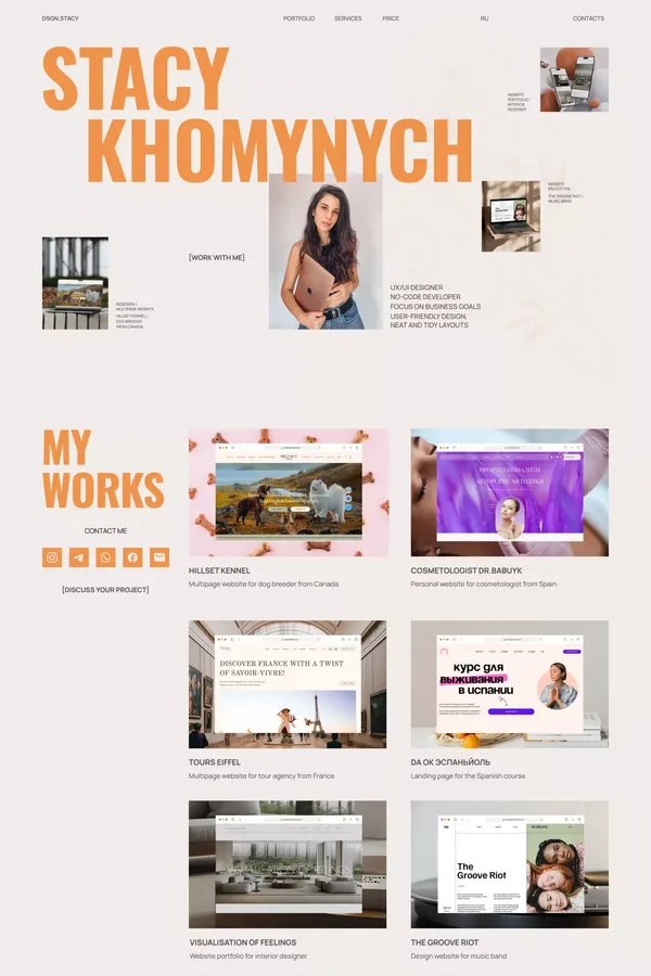 Stacy Khomynych – ux/ui designer | Tilda & Readymag web-site developer