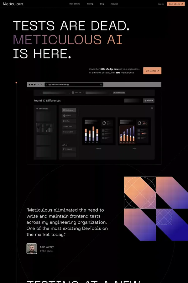 Meticulous - Product page design inspiration