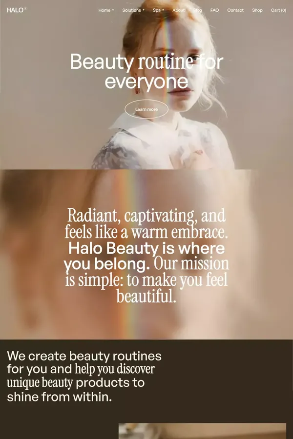 HALO | Webflow Ecommerce website template - Template design inspiration